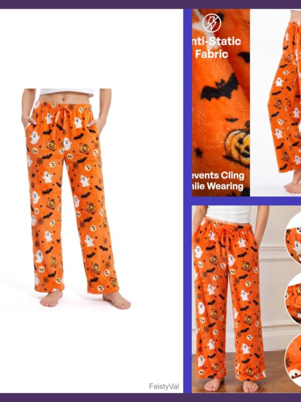 Soft Fleece Pajama Pants with Pockets & Drawstring
